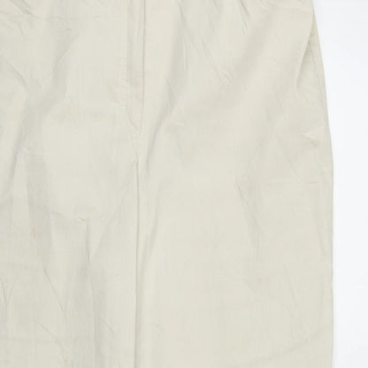 Womens UK Size M ZERRES Regular Fit Capri Beige Trousers