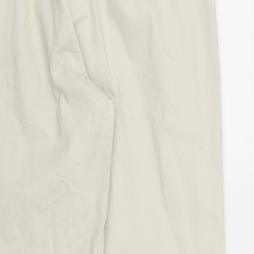 Womens UK Size M ZERRES Regular Fit Capri Beige Trousers