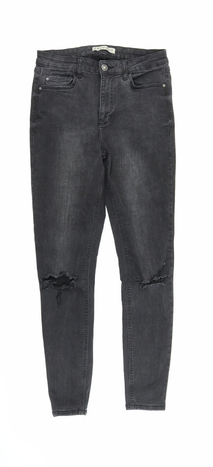 Denim Co Womens Black  Denim Skinny Jeans Size 10 L26 in