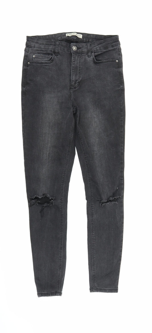 Denim Co Womens Black  Denim Skinny Jeans Size 10 L26 in