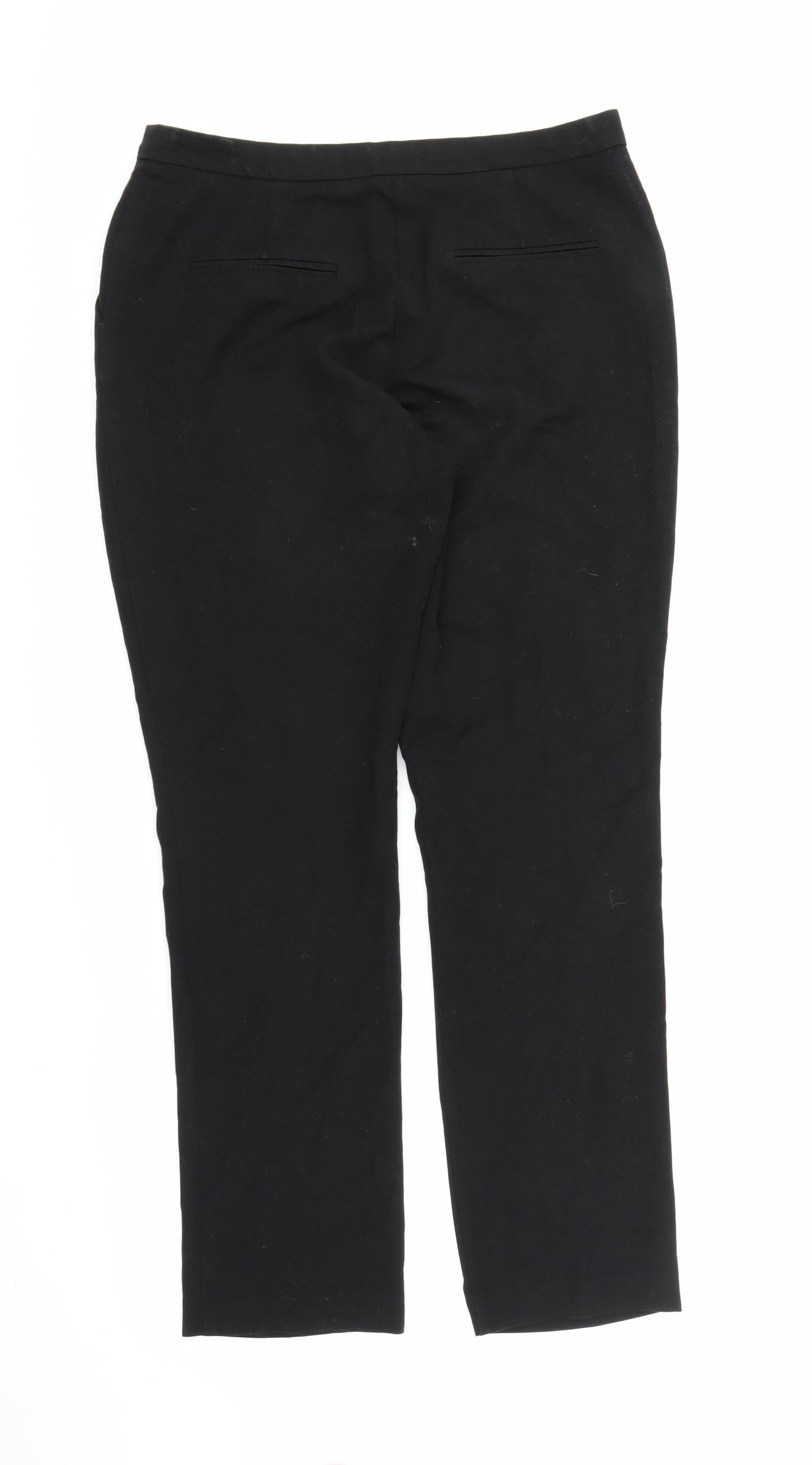Womens UK Size 12 Papaya Regular Fit  Black Trousers