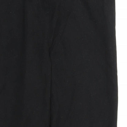Womens UK Size 12 Papaya Regular Fit  Black Trousers