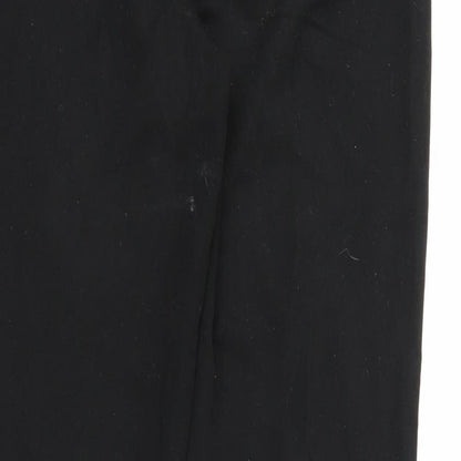 Womens UK Size 12 Papaya Regular Fit  Black Trousers