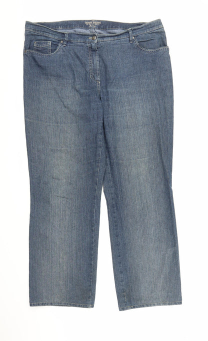 Gerry Weber Womens Blue  Denim Bootcut Jeans Size 39 in L28 in