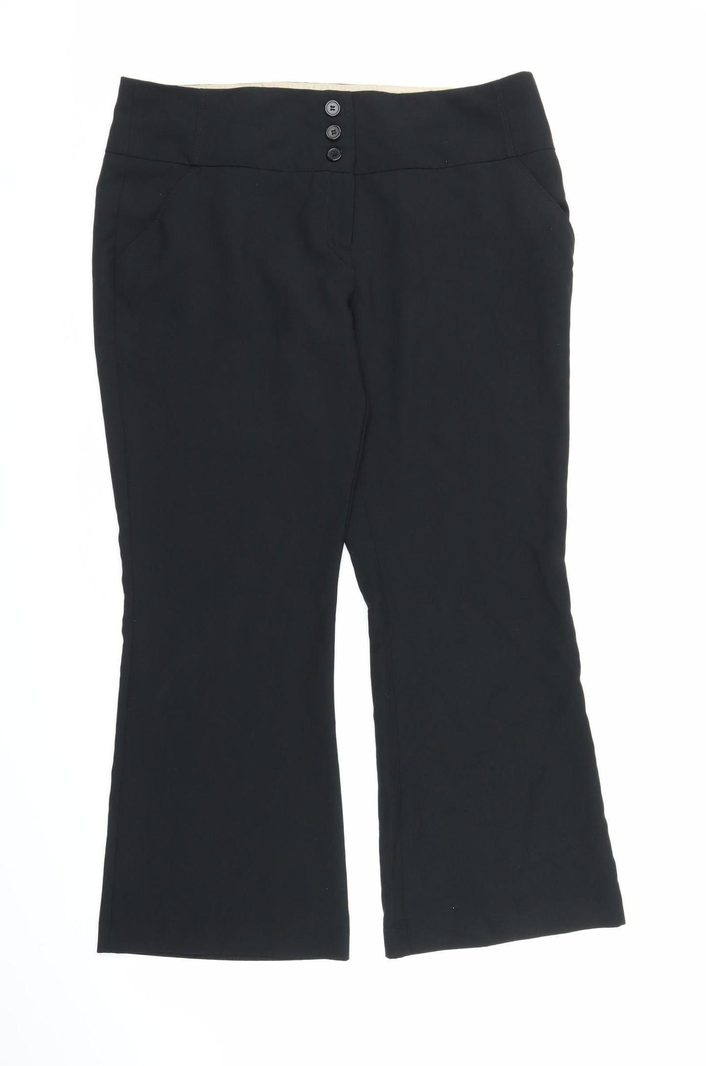 Womens UK Size 16 Dorothy Perkins Regular Fit  Black Trousers