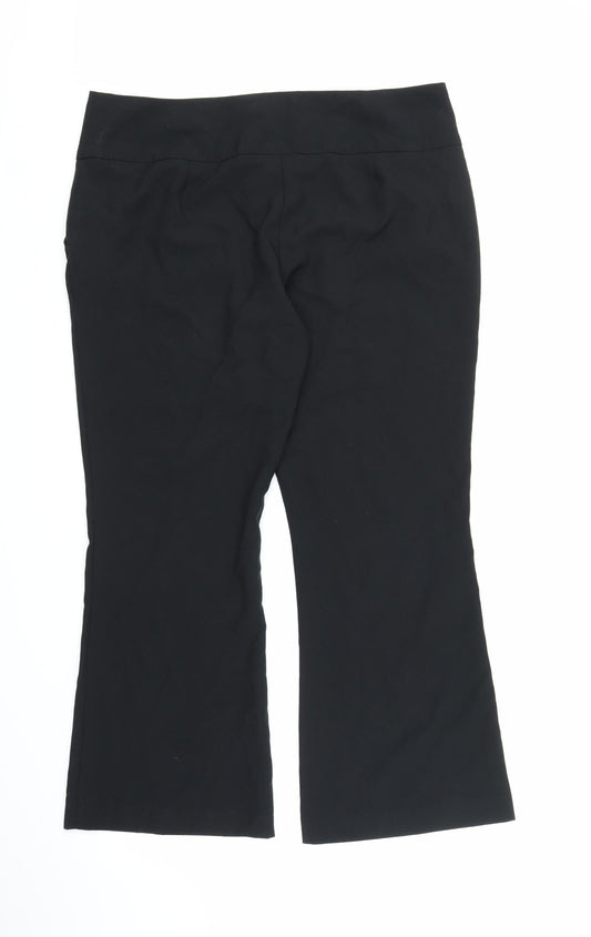 Womens UK Size 16 Dorothy Perkins Regular Fit  Black Trousers