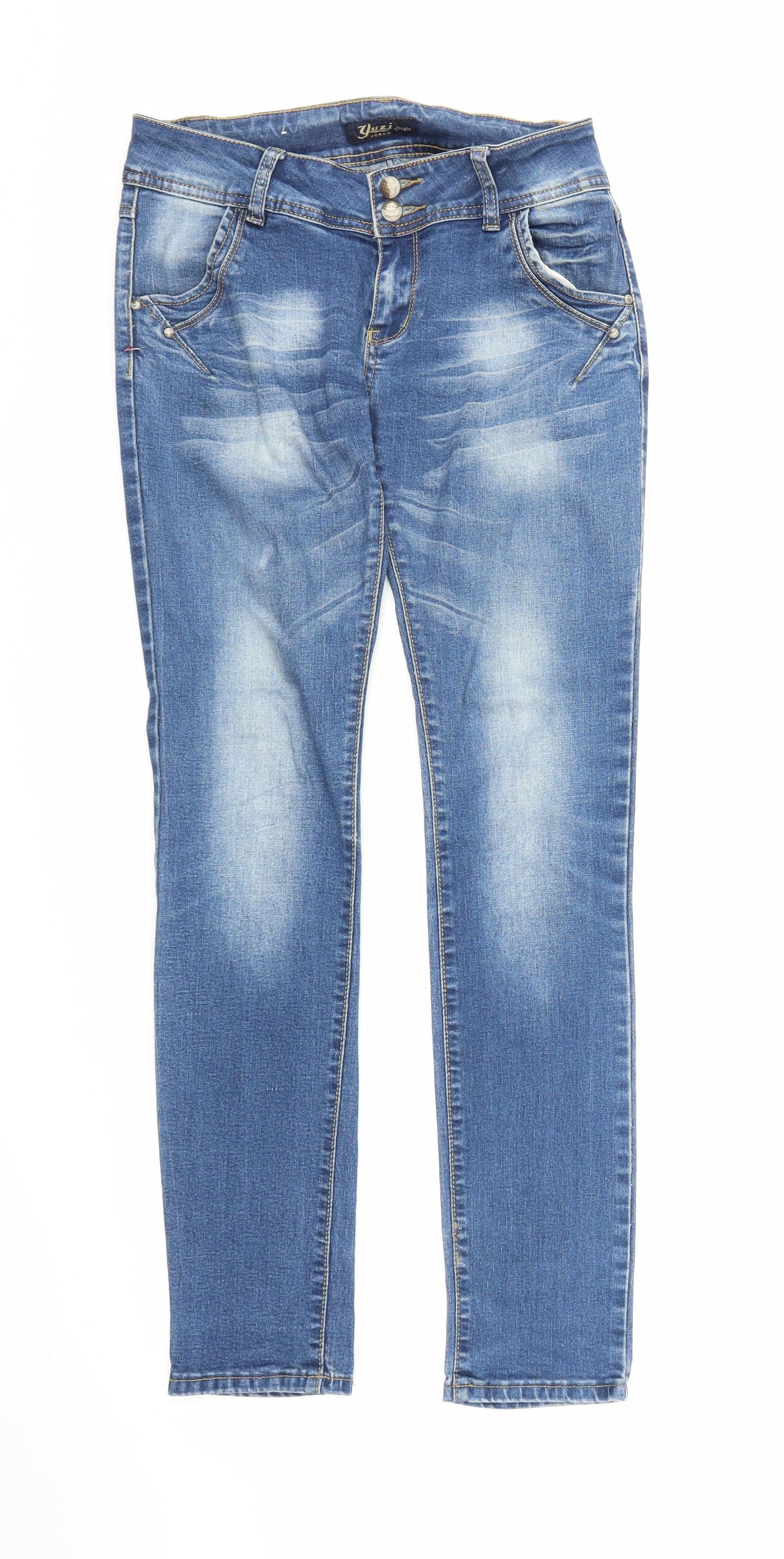 Yuzi Womens Blue  Denim Skinny Jeans Size 29 in L31 in