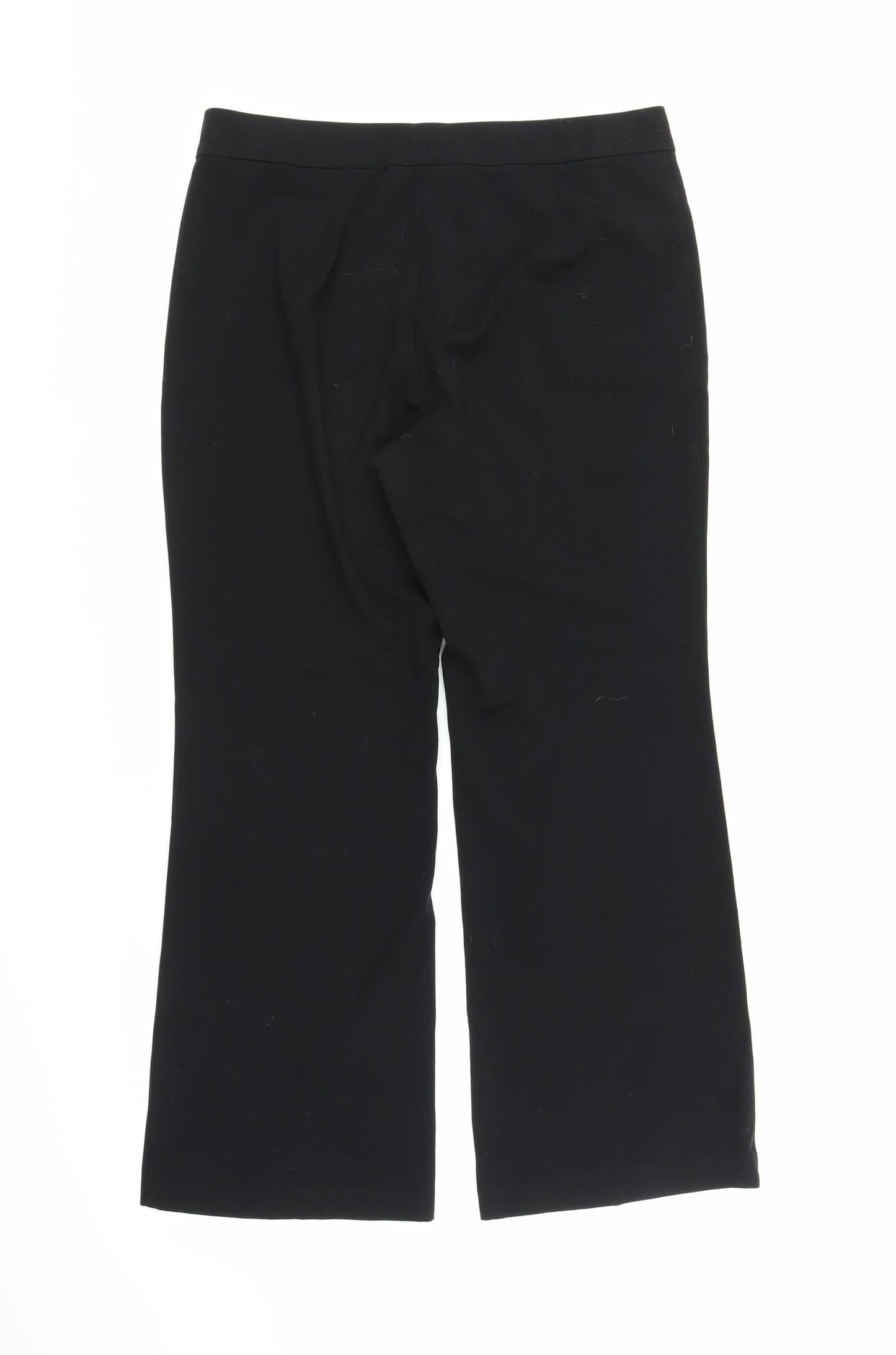 M&S Womens Black   Trousers  Size 12 L25 in