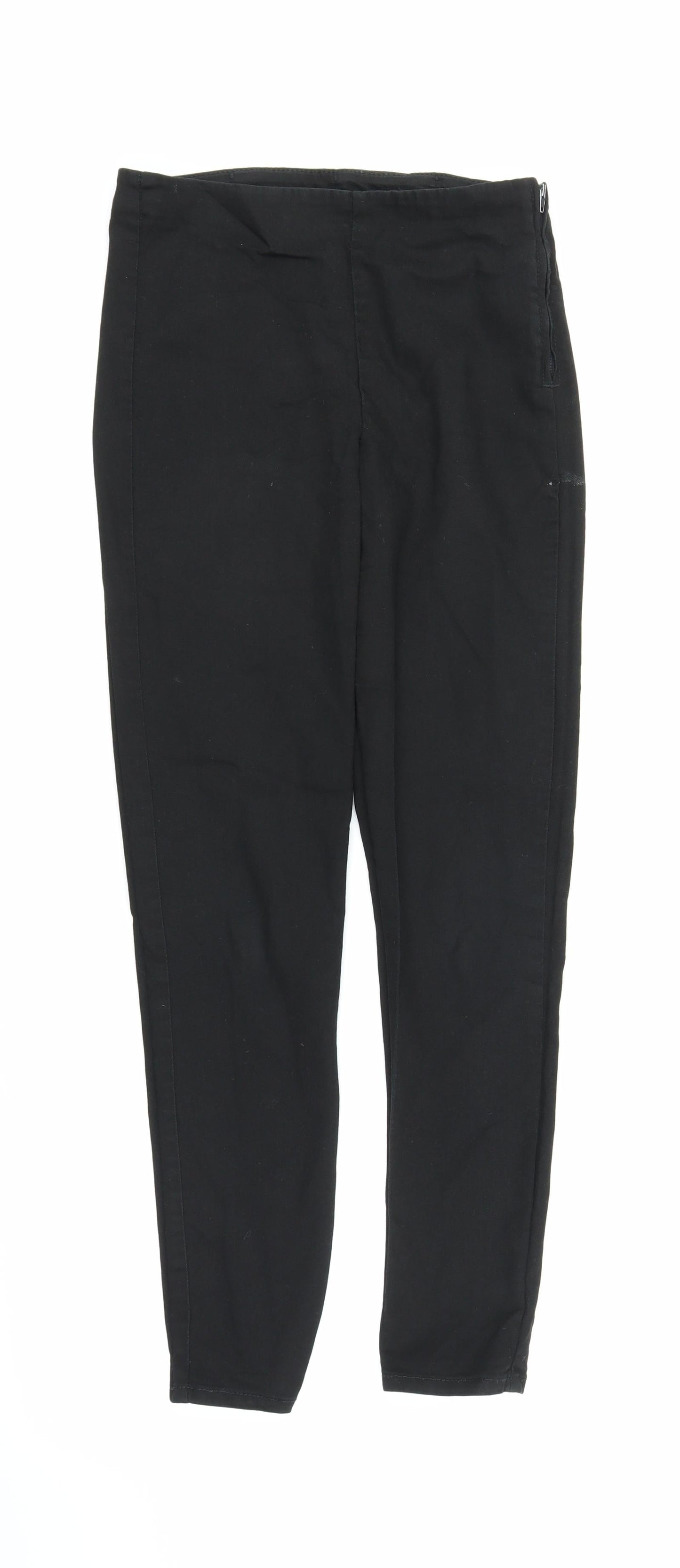 Womens UK Size 8 H&M Regular Fit Carrot Black Trousers
