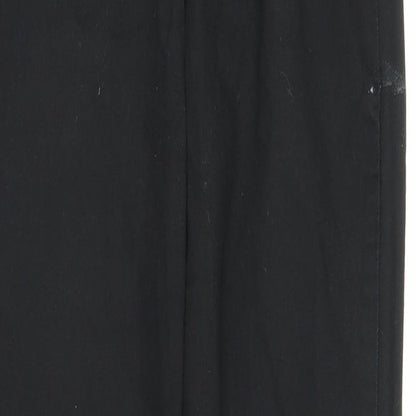 Womens UK Size 8 H&M Regular Fit Carrot Black Trousers