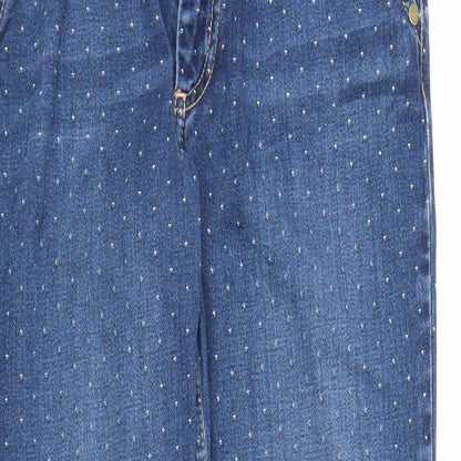 FC  Womens Blue  Denim Skinny Jeans Size 10 L25 in - Spotted