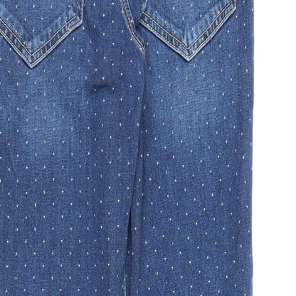 FC  Womens Blue  Denim Skinny Jeans Size 10 L25 in - Spotted