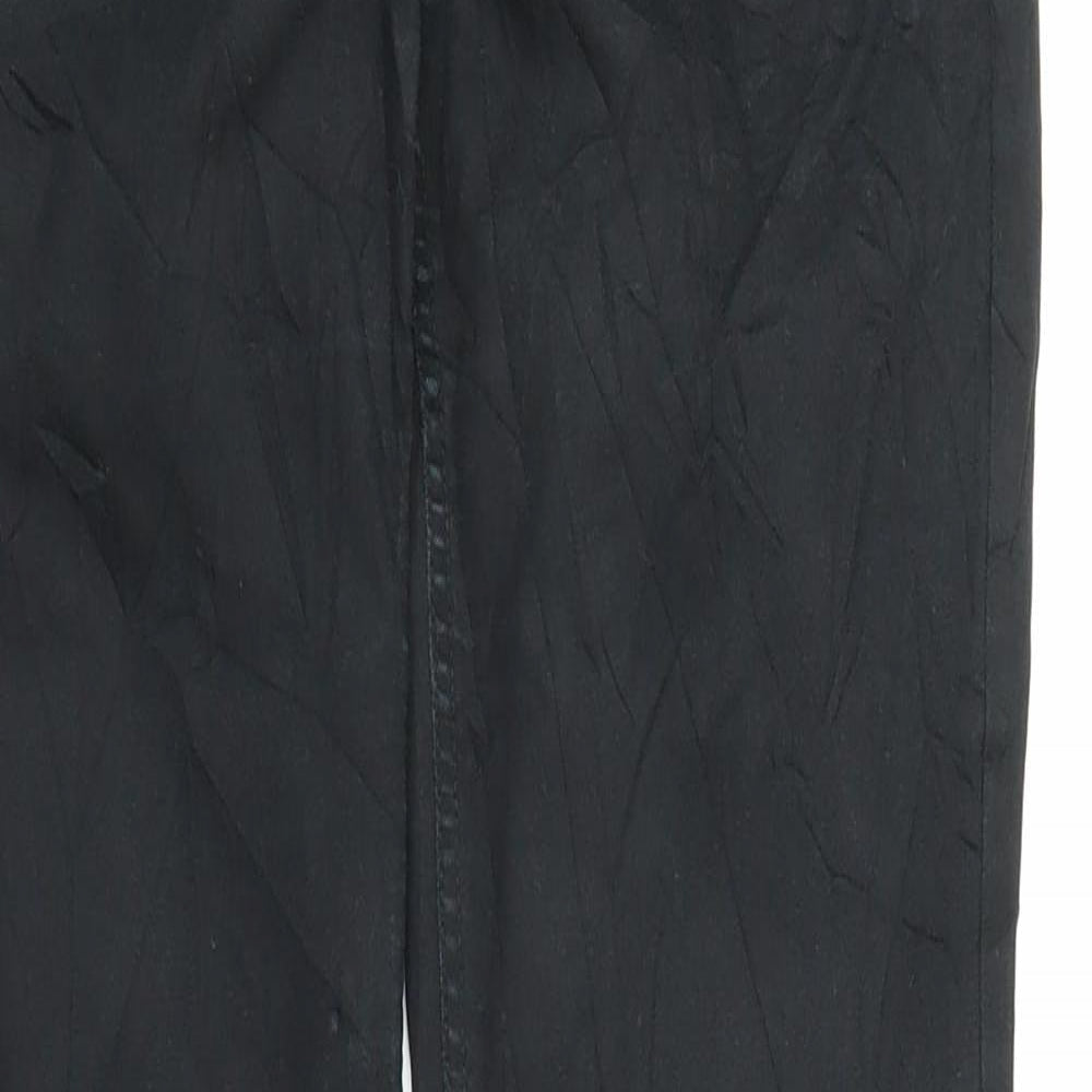 Womens UK Size S Preworn Regular Fit Skinny Black Jeans