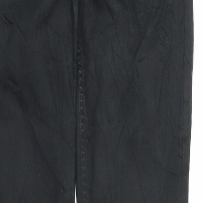 Womens UK Size S Preworn Regular Fit Skinny Black Jeans