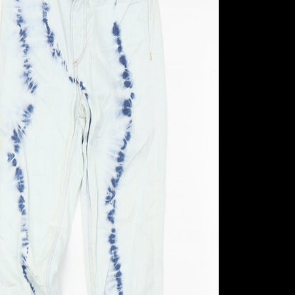Cubus Girls Blue Tie Dye Denim Skinny Jeans Size 9-10 Years