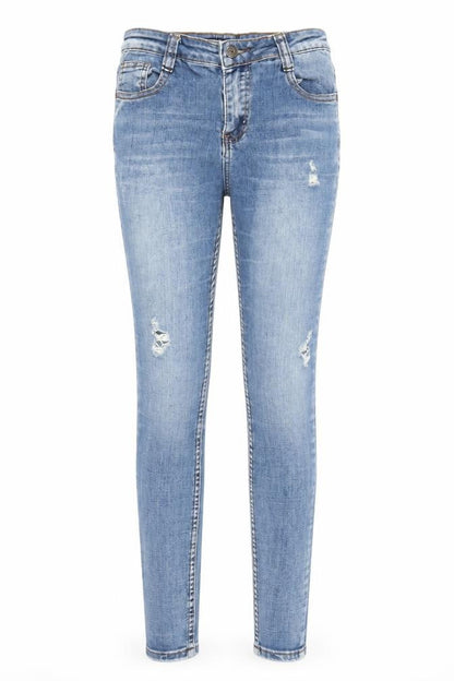 Womens UK Size 8 Laulia Regular Fit Skinny Blue Jeans