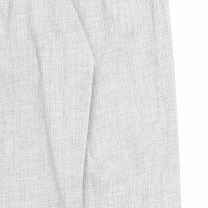 Womens UK Size M Preworn Regular Fit Carrot Grey Trousers