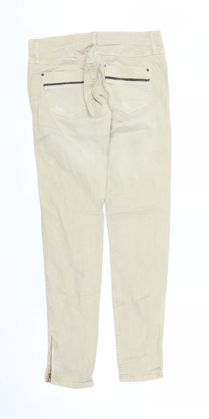 Stradivarius Womens Beige  Denim Skinny Jeans Size 10 L30 in