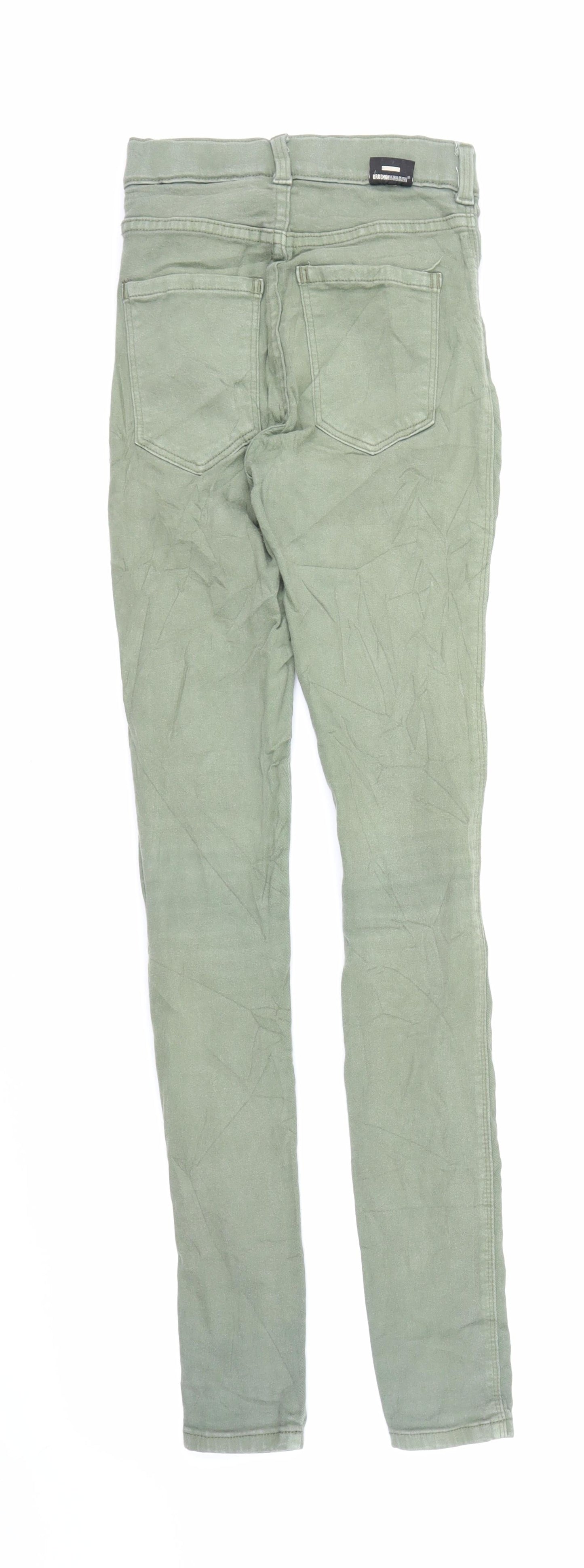 Dr Denim Boys Green  Denim Skinny Jeans Size 2XS