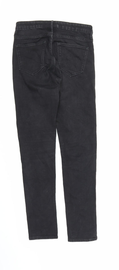 Preworn Womens Black  Denim Skinny Jeans Size S L27 in