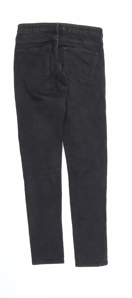 Preworn Womens Black  Denim Skinny Jeans Size S L27 in