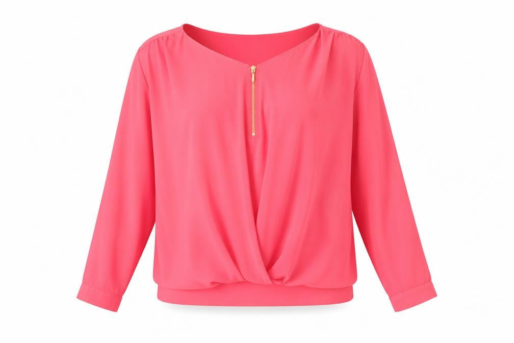 Womens UK Size M F&F Pink Basic Blouse