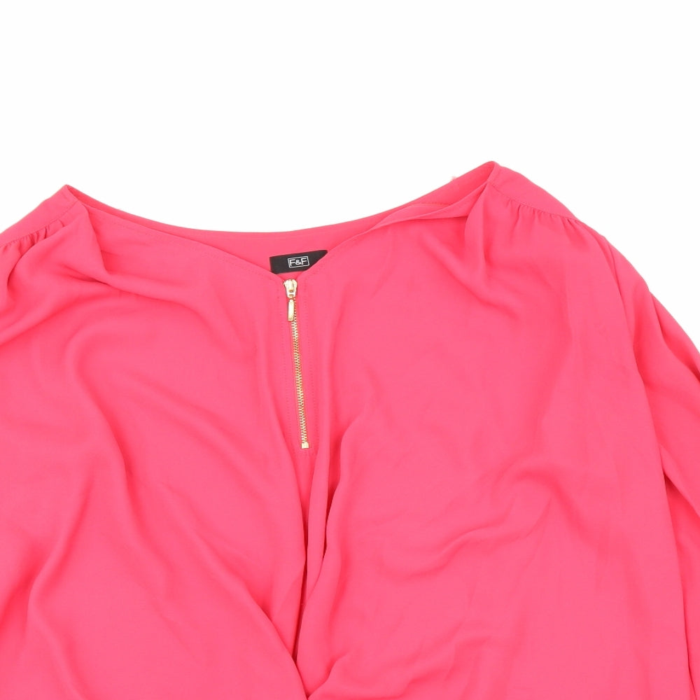 F&F Womens Pink   Basic Blouse Size M