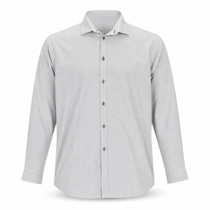 Mens UK Size 16 NEXT Grey  Button-Up Long Sleeve Casual Shirt