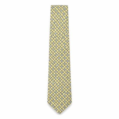 Mens Principles Gold Floral  Pointed Tie