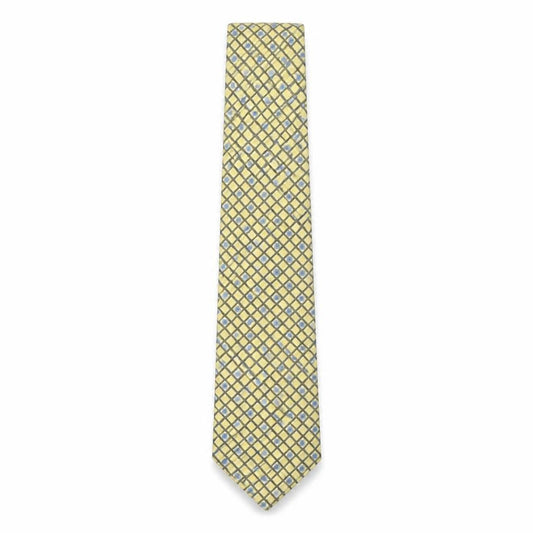 Mens Principles Gold Floral  Pointed Tie