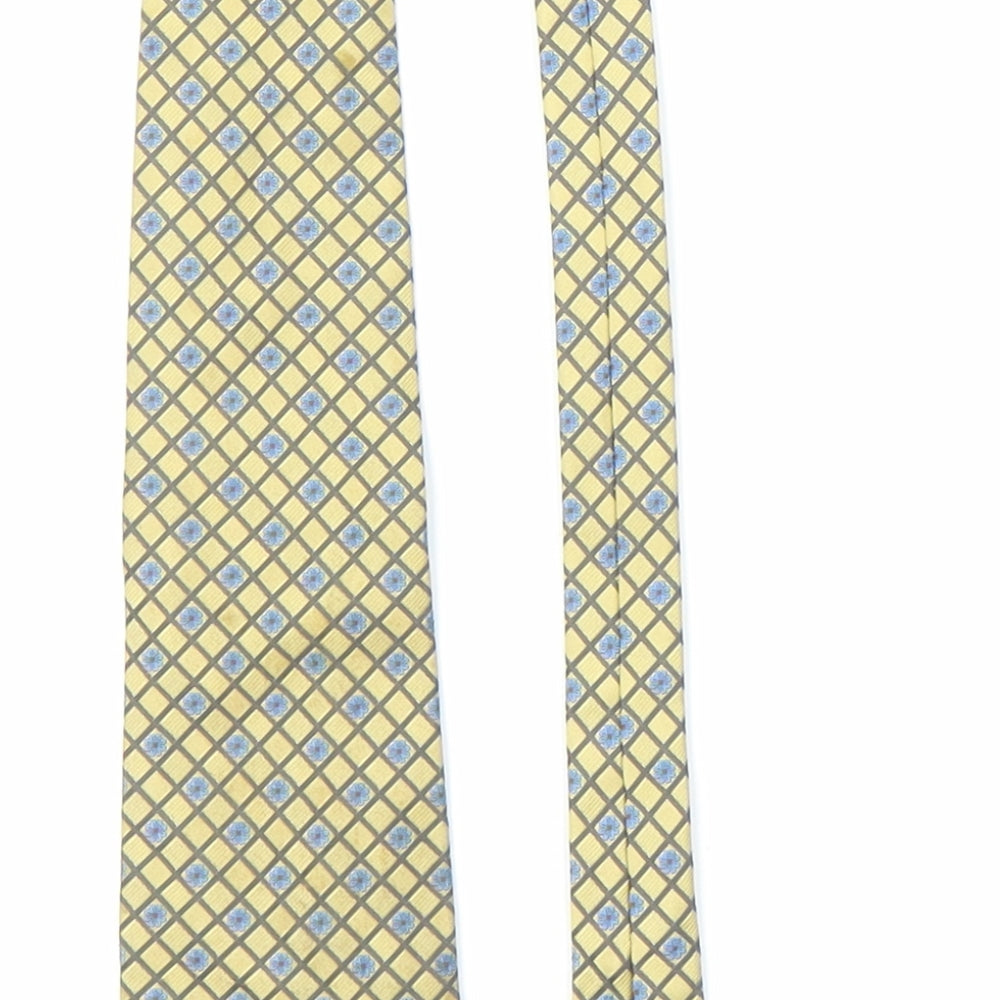 Principles Mens Gold Floral  Pointed Tie One Size