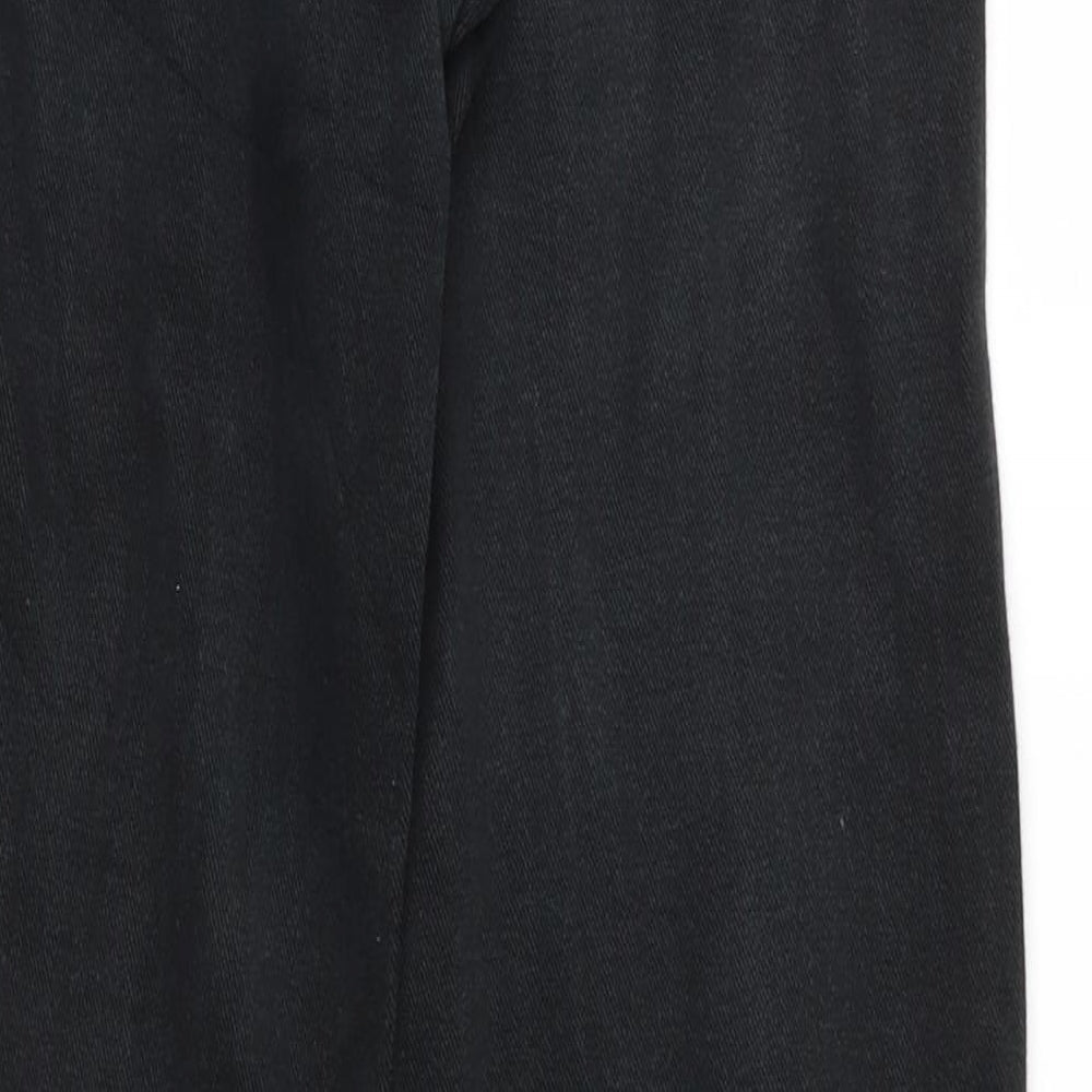 Womens UK Size 8 Preworn Regular Fit Skinny Black Jeans