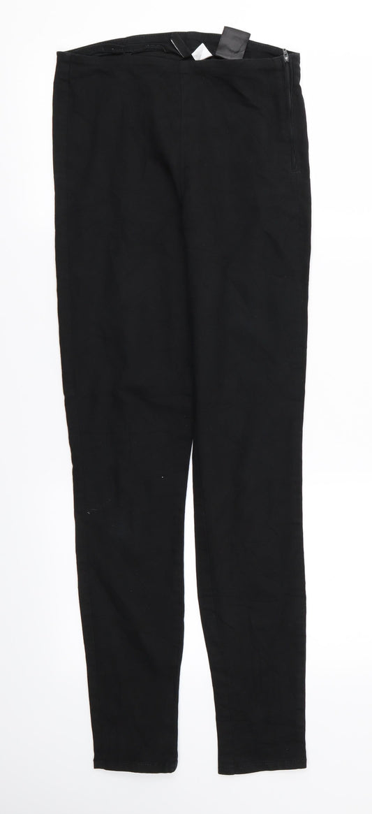 Womens UK Size 8 H&M Regular Fit  Black Trousers