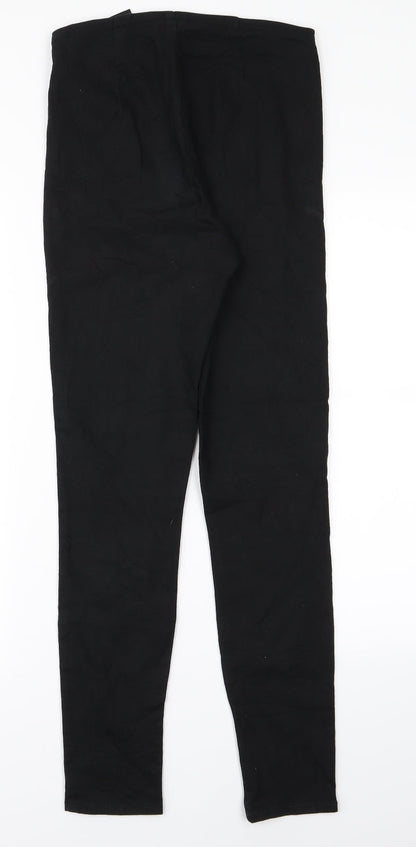 Womens UK Size 8 H&M Regular Fit  Black Trousers