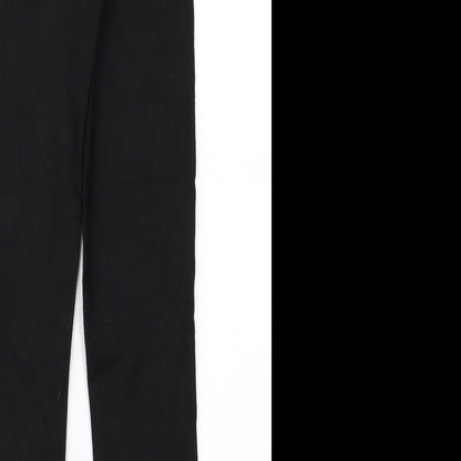 Womens UK Size 8 H&M Regular Fit  Black Trousers