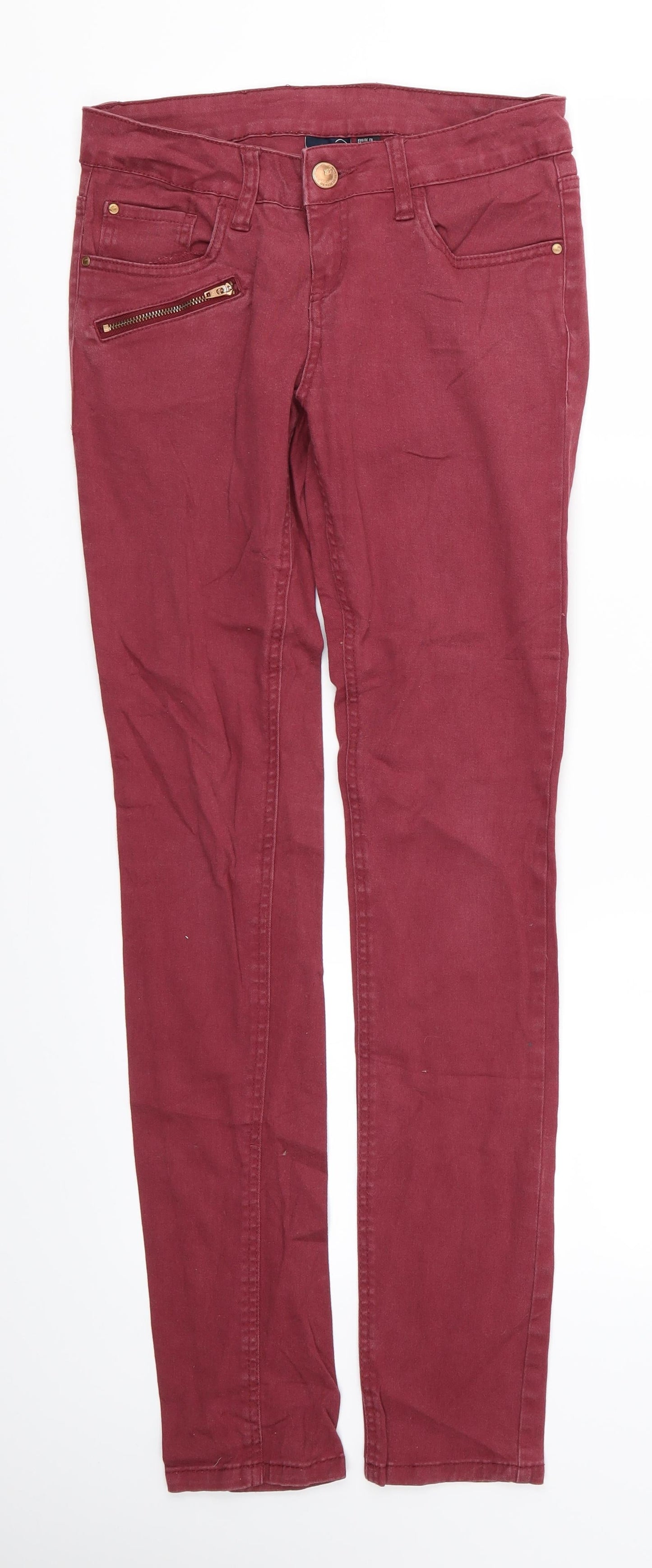ESMARA Womens Red   Skinny Jeans Size 10 L30 in