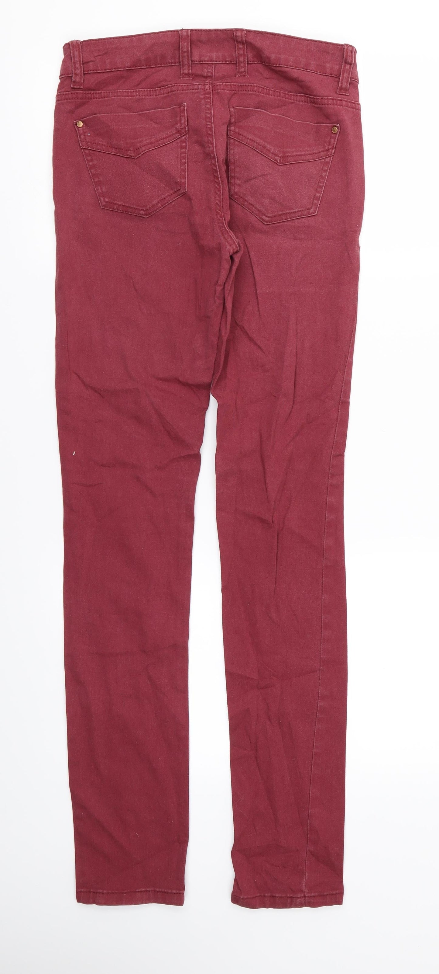 ESMARA Womens Red   Skinny Jeans Size 10 L30 in