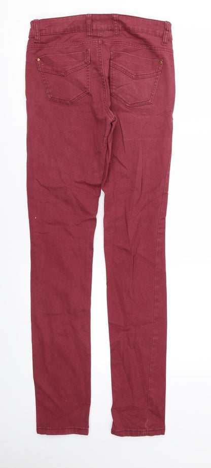 ESMARA Womens Red   Skinny Jeans Size 10 L30 in