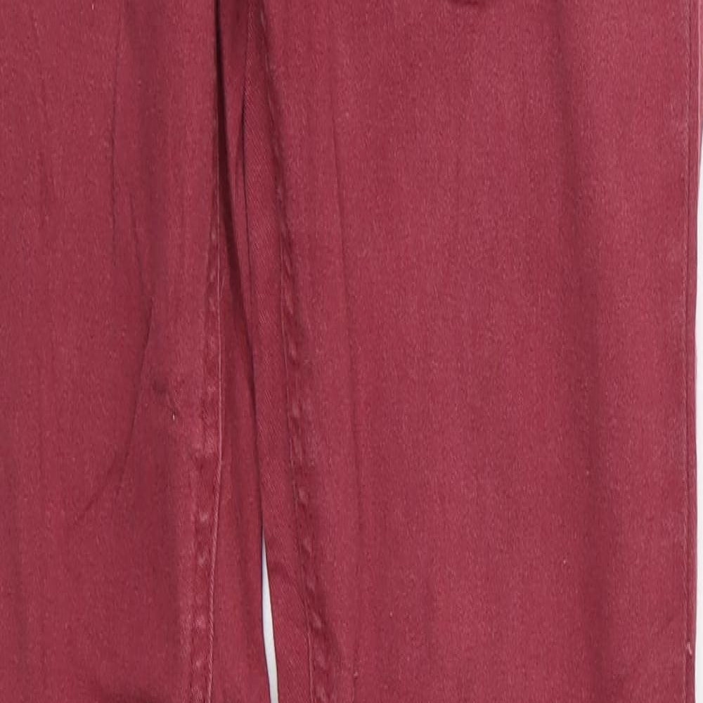 ESMARA Womens Red   Skinny Jeans Size 10 L30 in