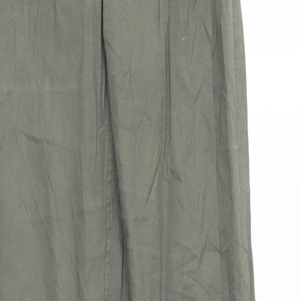 Womens UK Size 8 H&M Regular Fit  Green Trousers