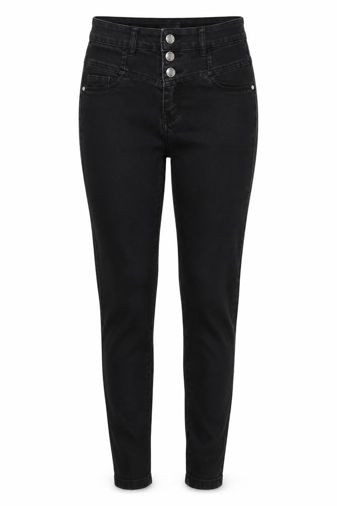 Womens UK Size 2XS FB Sister Regular Fit Skinny Black Jeans