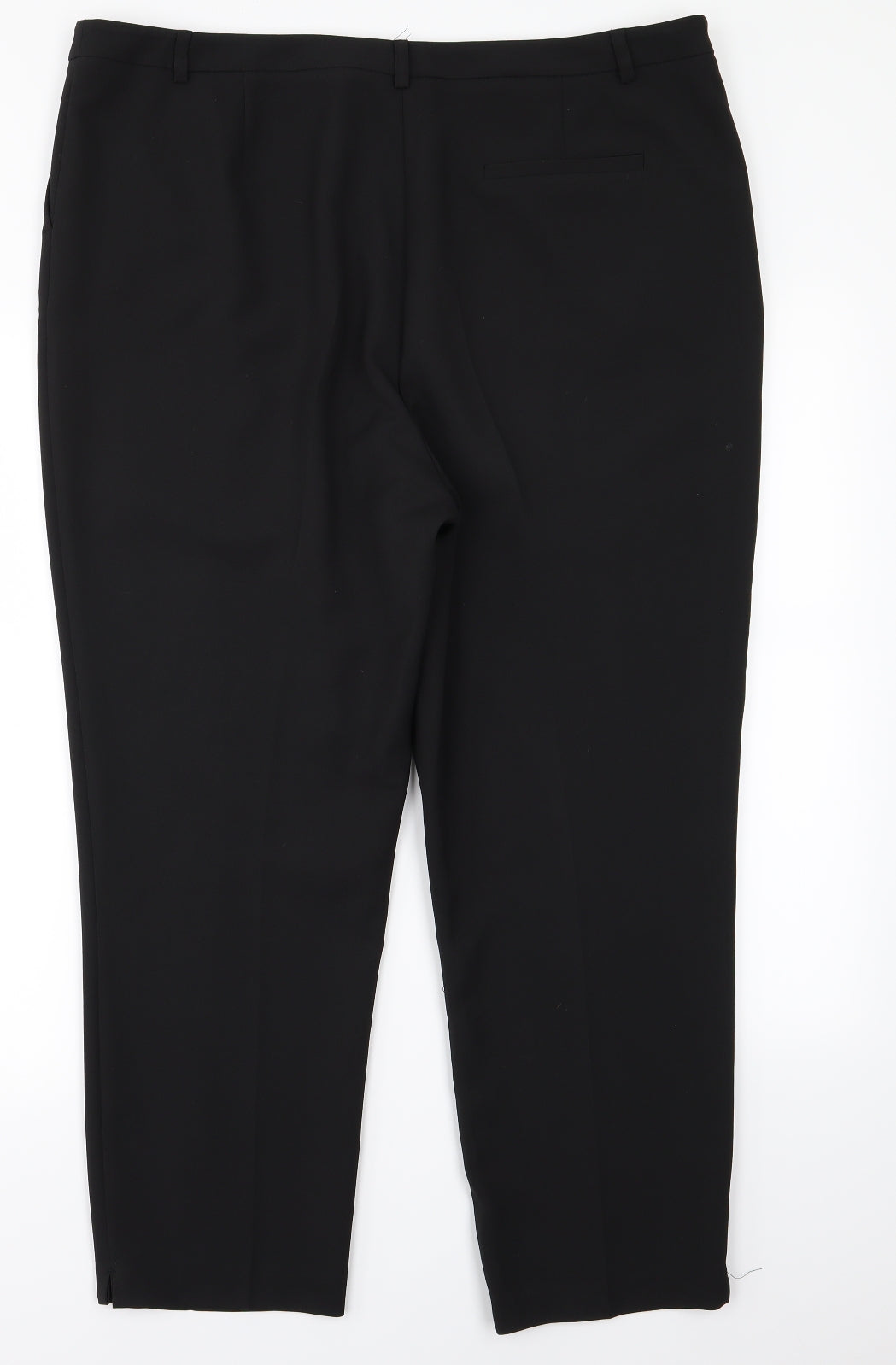 Womens UK Size 18 M&Co Regular Fit  Black Trousers