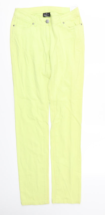 Jean Pascale Womens Green   Skinny Jeans Size 10 L31 in