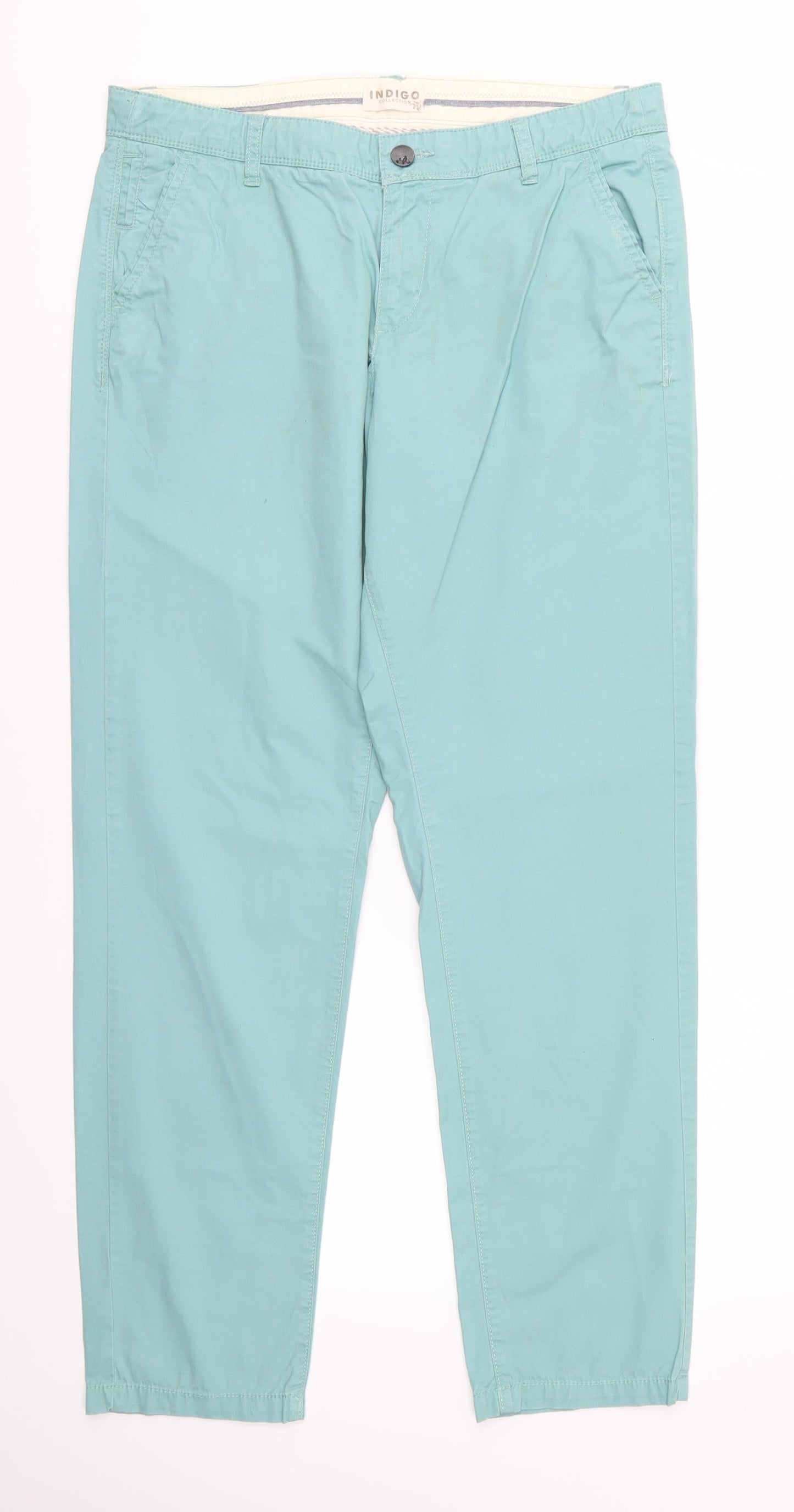 Indigo Collection Womens Blue   Trousers  Size 12 L29 in
