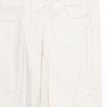 Womens UK Size 18 Preworn Regular Fit  Beige Trousers