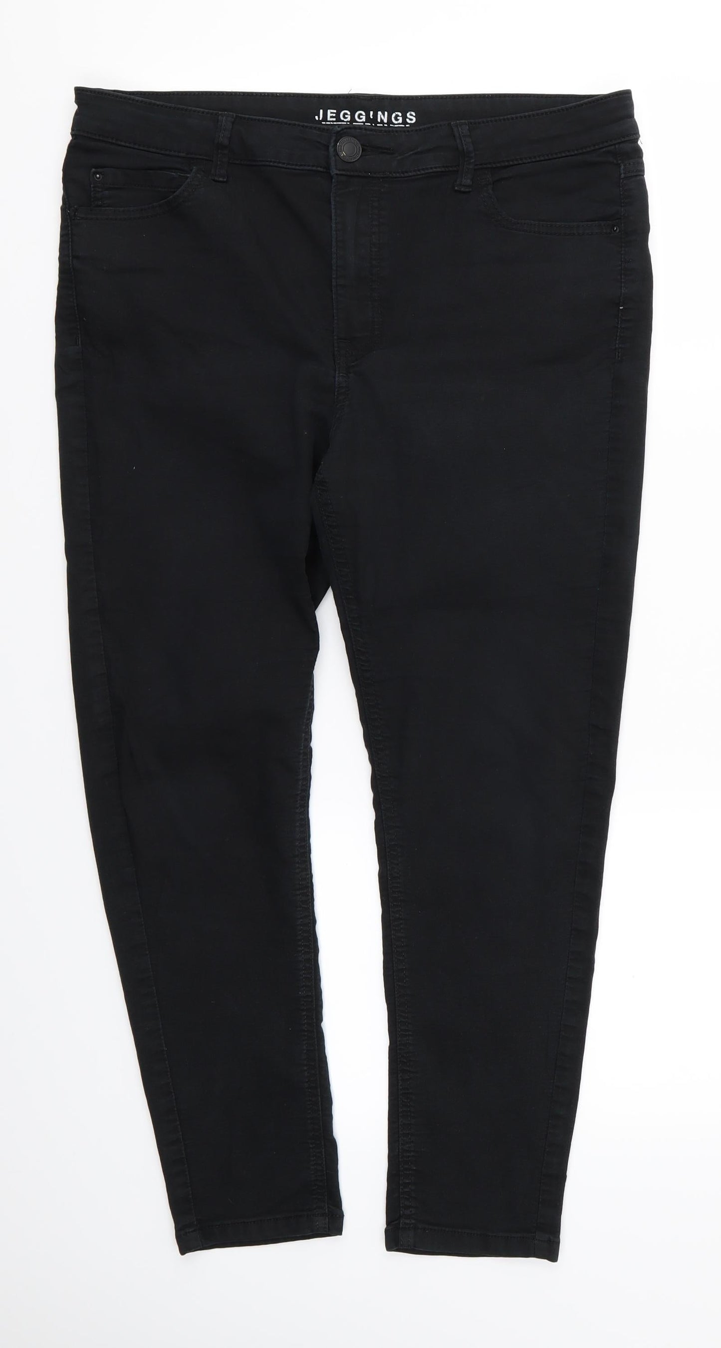 Womens UK Size 34 in Preworn  Jegging Black Leggings