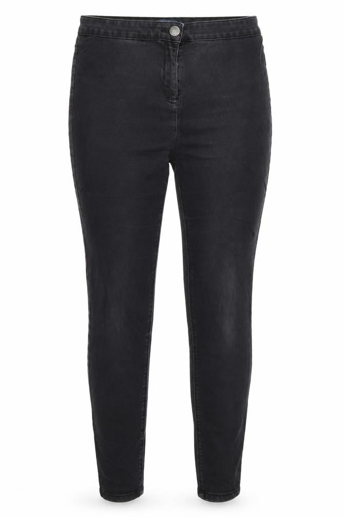 Womens UK Size 12 Papaya Regular Fit Skinny Black Jeans