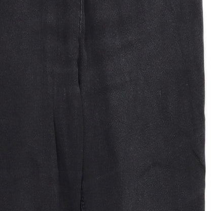 Womens UK Size 12 Papaya Regular Fit Skinny Black Jeans