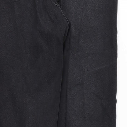 Womens UK Size 12 Papaya Regular Fit Skinny Black Jeans