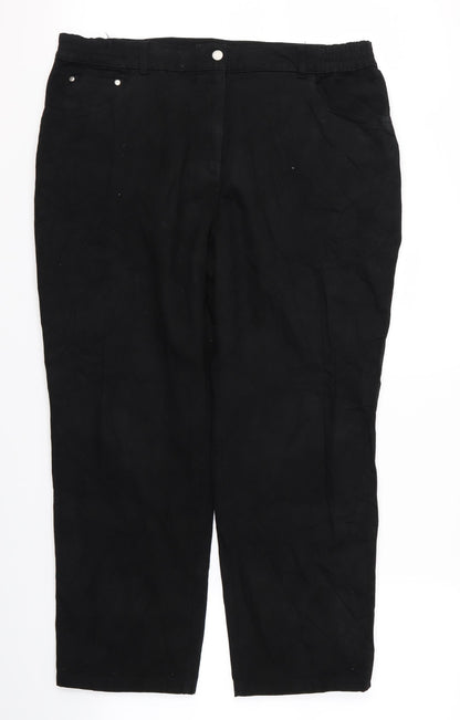 celia K Womens Black   Trousers  Size 24 L26 in